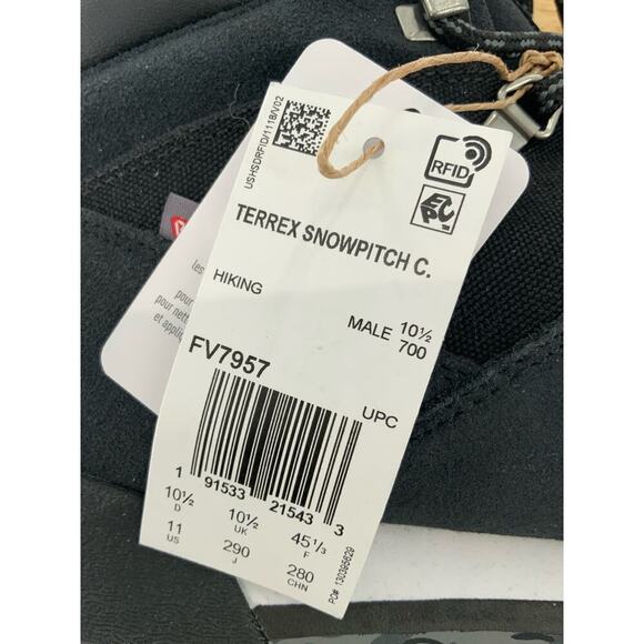 Adidas Terrex Snowpitch C. Hiking Boots Men Size 11 Leather Suede Lace Up Shoes - Picture 10 of 13